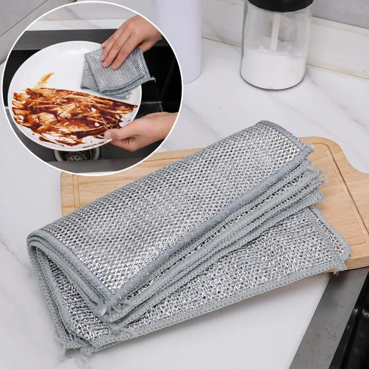 A One Mall® Non Scratch Steel Wire Dishcloth