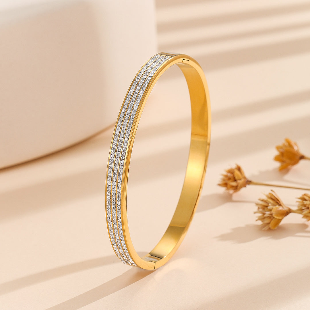 A One Mall® Azure Bliss Diamond Bangle