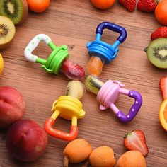 A One Mall® Baby Spoon Feeder | With Fruit Pacifier