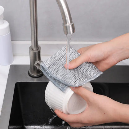 A One Mall® Non Scratch Steel Wire Dishcloth