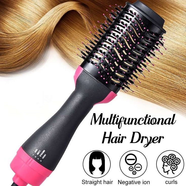 A One Mall® Hot Air Brush Multi-Function HairDryer Straightener Curler CombOne Step Professional Salon Hai..