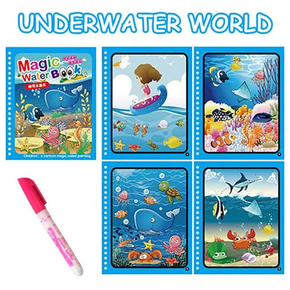 A One Mall® Magic Water Drawing Coloring Book