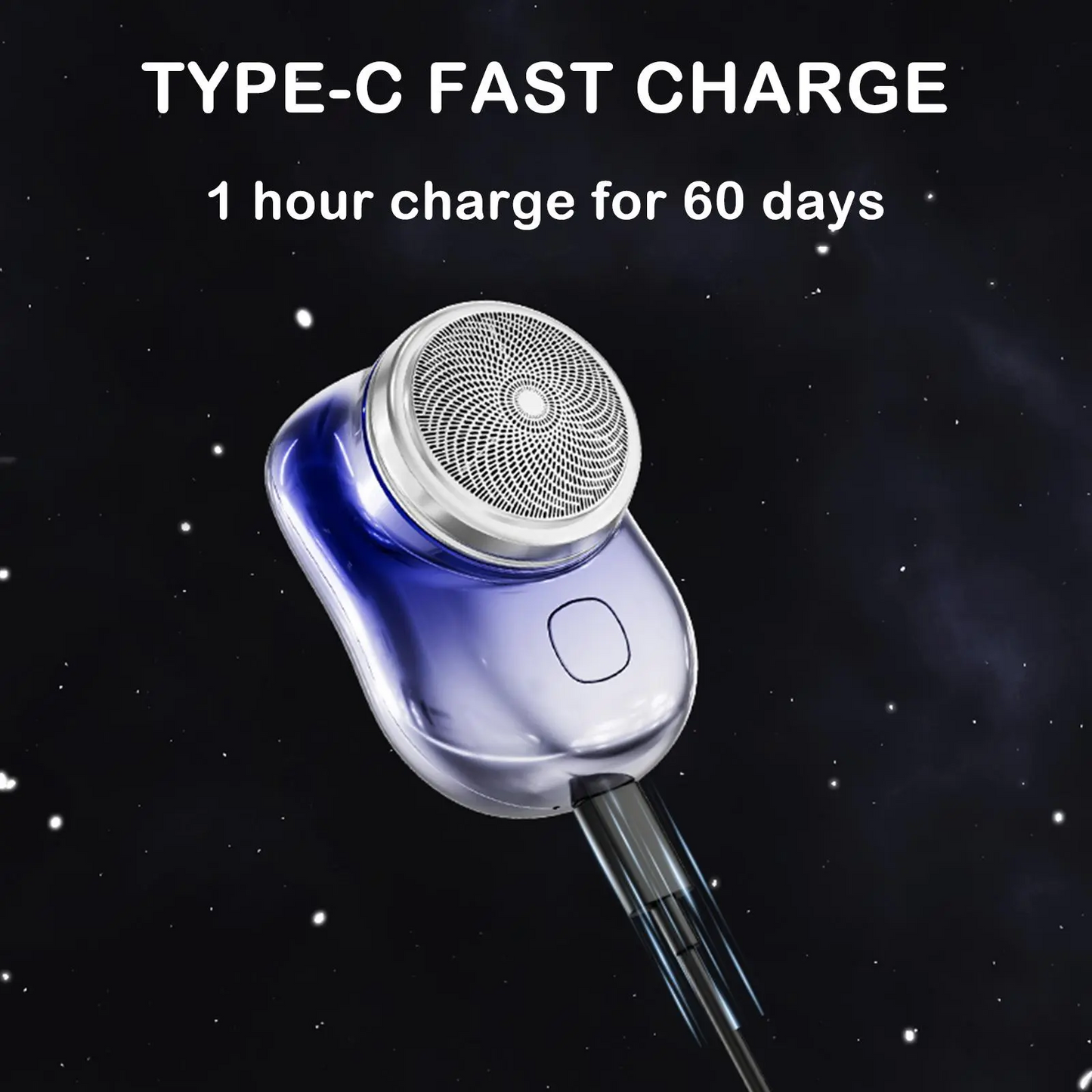 A One Mall®Mini Type-C Fast Charging Pocket Razor