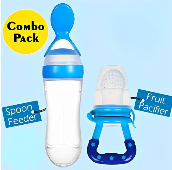 A One Mall® Baby Spoon Feeder | With Fruit Pacifier