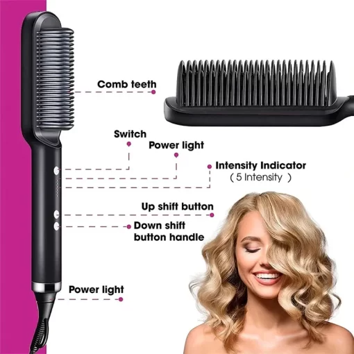 A One Mall® 2-in-1 HAIR STRAIGHTENER COMB