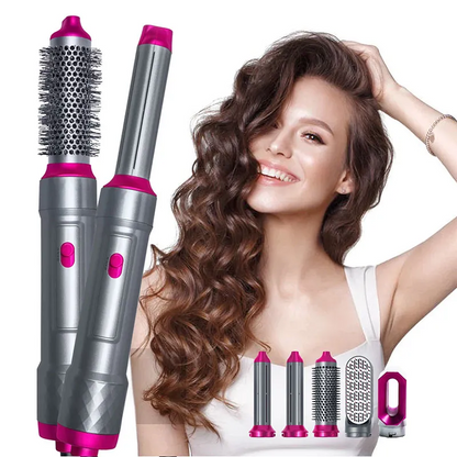 A One Mall® 5 In 1 Hair Dryer Straightener And Curler