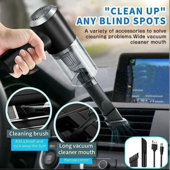 A One Mall® multifunctional 3 in 1 Mini Handheld Car Vacuum Cleaner