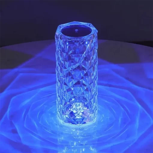 A One Mall® Crystal Lamp Diamond Light Projector 16 Colors Touch & Remote Control